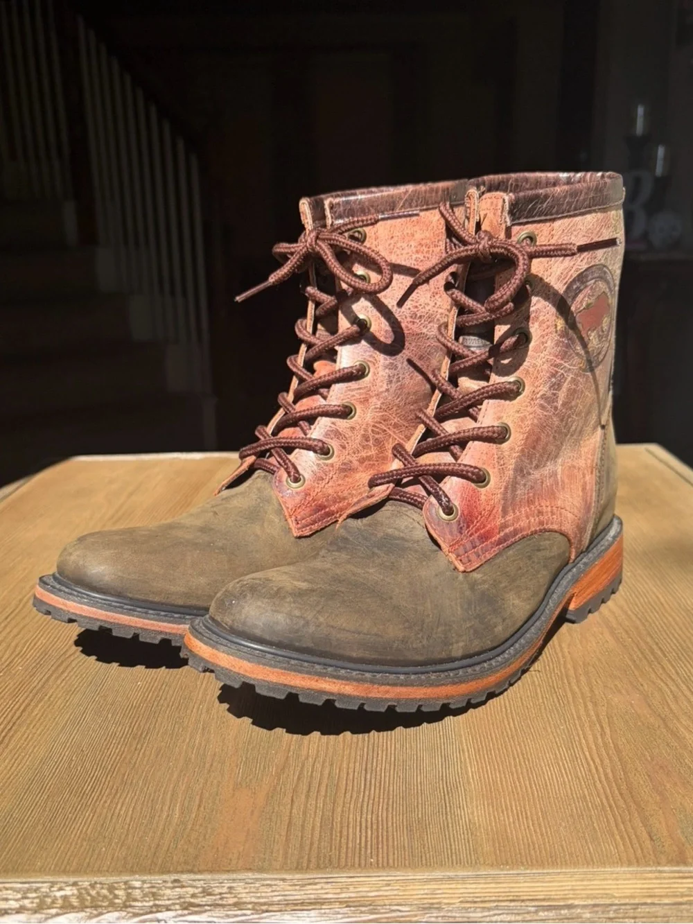 GRAIL Genuine Sharkskin Packer Boots Mens 8 Fits Womens 10 Unworn